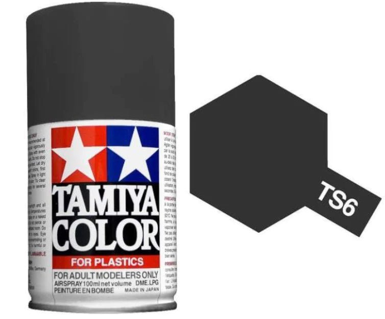 Tamiya Spray Paints 100ml TS6 Matt Black - Access Models