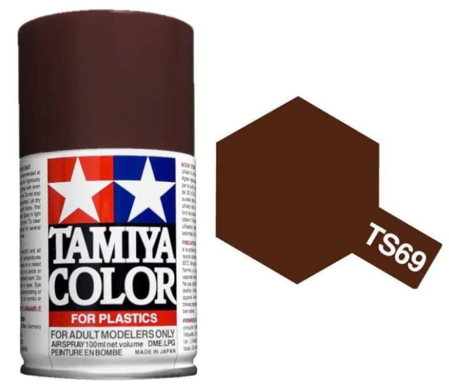 Tamiya Spray Paints 100ml TS69 Linoleum Deck Brown - Access Models