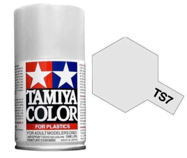 Tamiya Spray Paints 100ml TS7 Racing White - Access Models