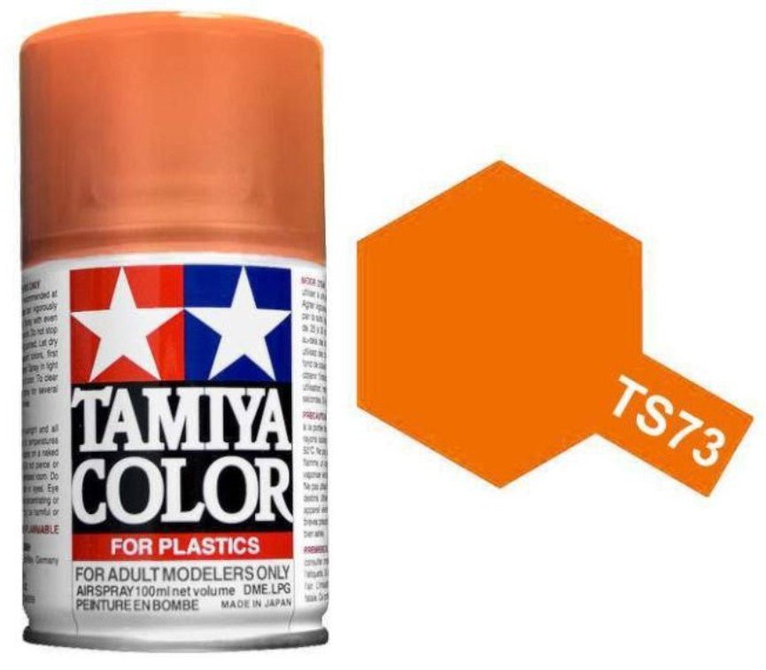 Tamiya Spray Paints 100ml TS73 Clear Orange - Access Models