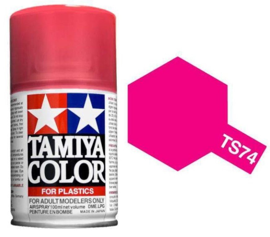 Tamiya Spray Paints 100ml TS74 Clear Red - Access Models