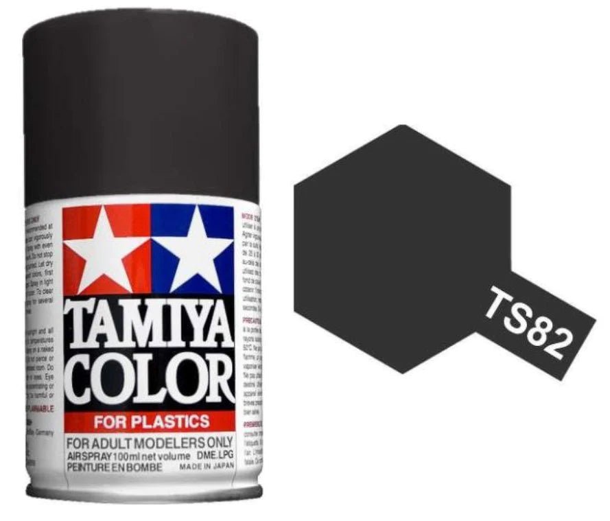 Tamiya Spray Paints 100ml TS82 Rubber Black - Access Models