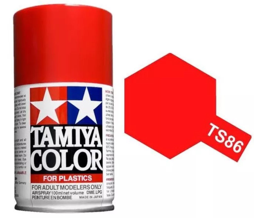 Tamiya Spray Paints 100ml TS86 Brilliant Red - Access Models