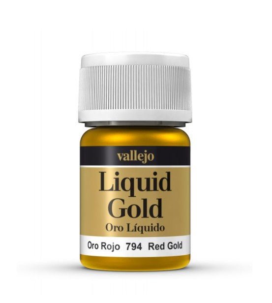 Vallejo Liquid Metals In Alcohol Base 764 Red Gold - Access Models