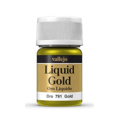 Vallejo Liquid Metals In Alcohol Base 791 Gold - Access Models