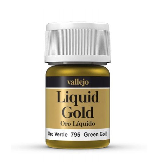 Vallejo Liquid Metals In Alcohol Base 795 Green Gold - Access Models