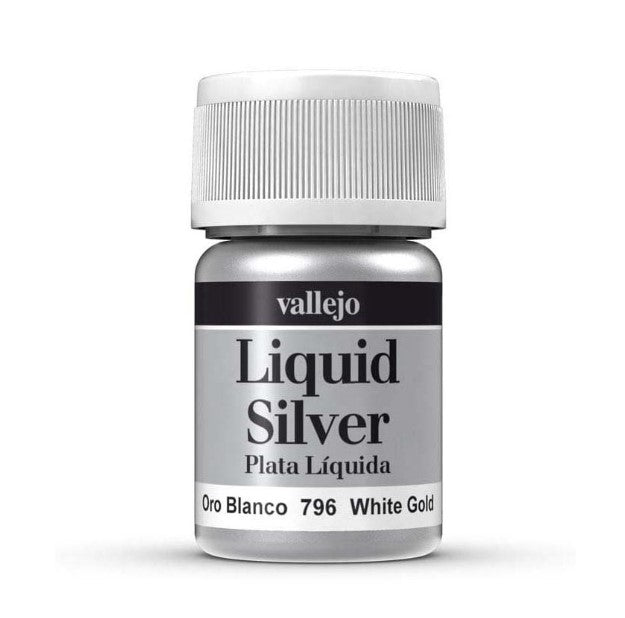 Vallejo Liquid Metals In Alcohol Base 796 White Gold - Access Models