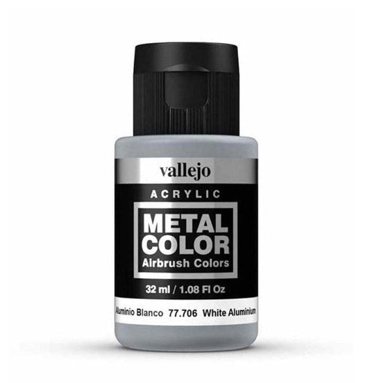 Vallejo Metal Colour 32ml 706 White Aluminium - Access Models