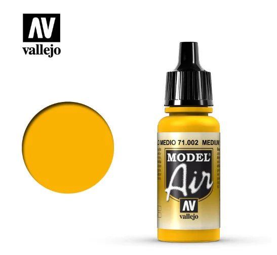 Vallejo Model Air 17ml 002 Medium Yellow - Access Models