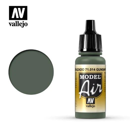 Vallejo Model Air 17ml 014 Gunship Green - Access Models