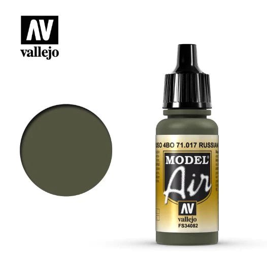 Vallejo Model Air 17ml 017 Russian Green 4bo - Access Models