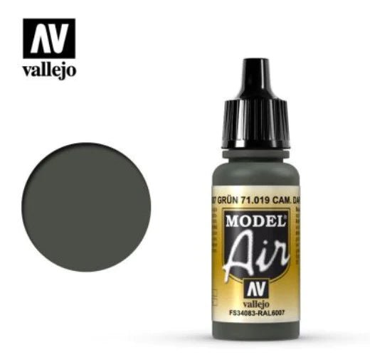 Vallejo Model Air 17ml 019 Cam. Dark Green - Access Models