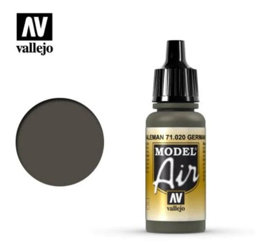 Vallejo Model Air 17ml 020 Green Brown - Access Models