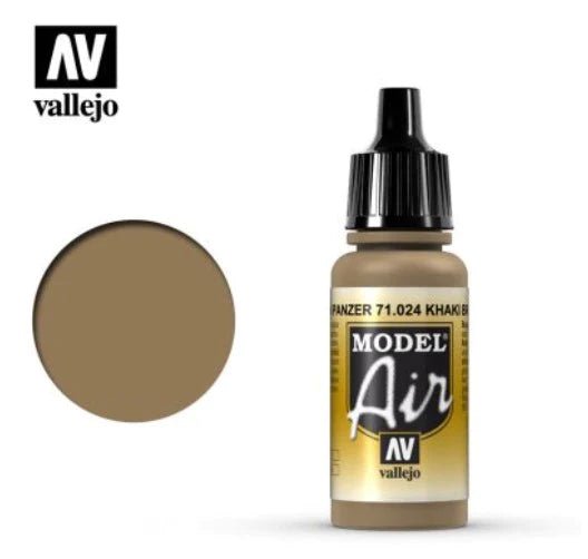 Vallejo Model Air 17ml 024 Khaki Brown - Access Models