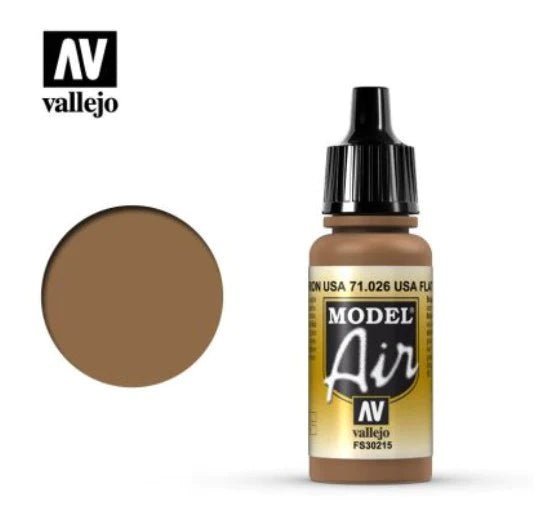 Vallejo Model Air 17ml 026 Usa Flat Brown - Access Models