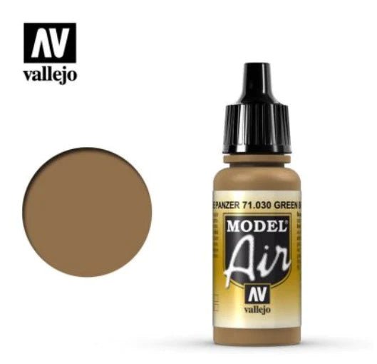 Vallejo Model Air 17ml 030 Brown Green - Access Models