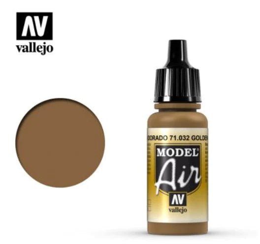 Vallejo Model Air 17ml 032 Golden Brown - Access Models