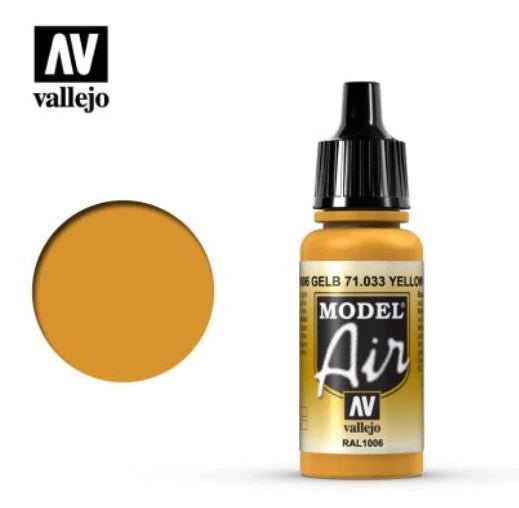 Vallejo Model Air 17ml 033 Yellow Ochre - Access Models