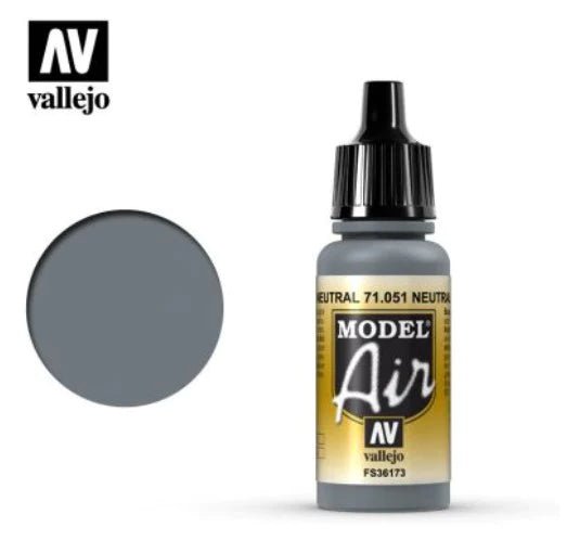 Vallejo Model Air 17ml 051 Neutral Gray - Access Models