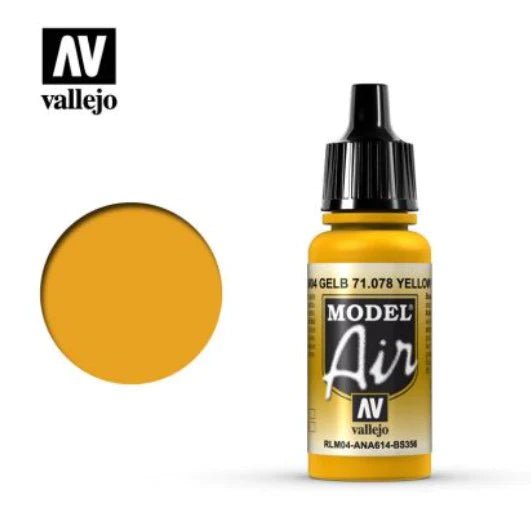 Vallejo Model Air 17ml 078 Yellow Rlm04 - Access Models