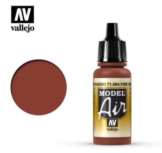 Vallejo Model Air 17ml 084 Fire Red - Access Models