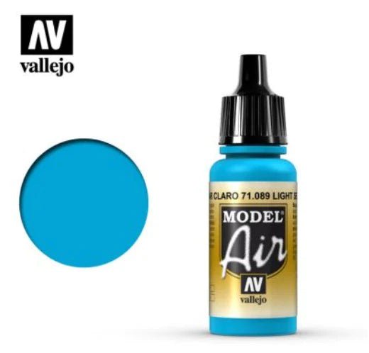 Vallejo Model Air 17ml 089 Light Sea Blue - Access Models