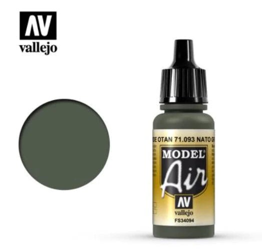 Vallejo Model Air 17ml 093 Nato Green - Access Models