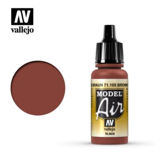 Vallejo Model Air 17ml 105 Brown Rlm26 - Access Models