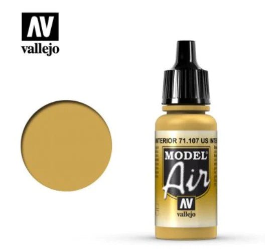 Vallejo Model Air 17ml 107 Us Interior Yellow - Access Models