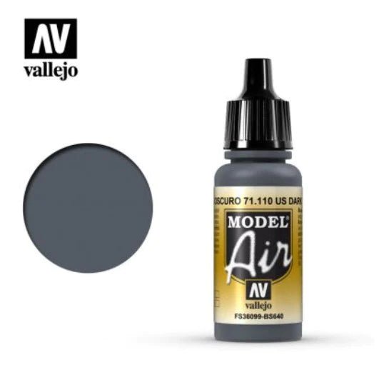 Vallejo Model Air 17ml 110 Dark Grey - Access Models