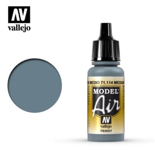 Vallejo Model Air 17ml 114 Medium Gray - Access Models