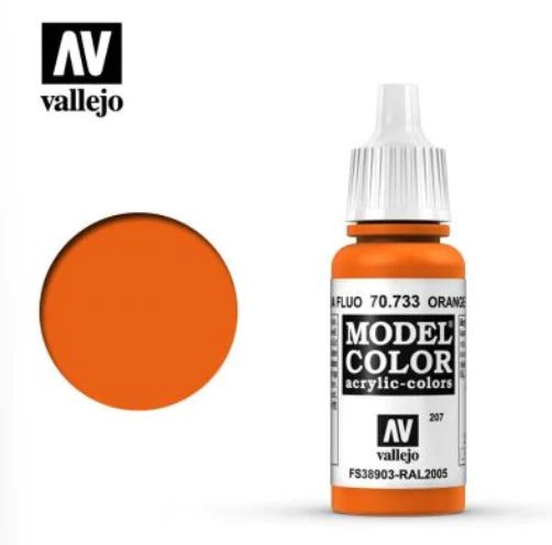 Vallejo Model Color 17ml 733 Orange Fluorescent - Access Models
