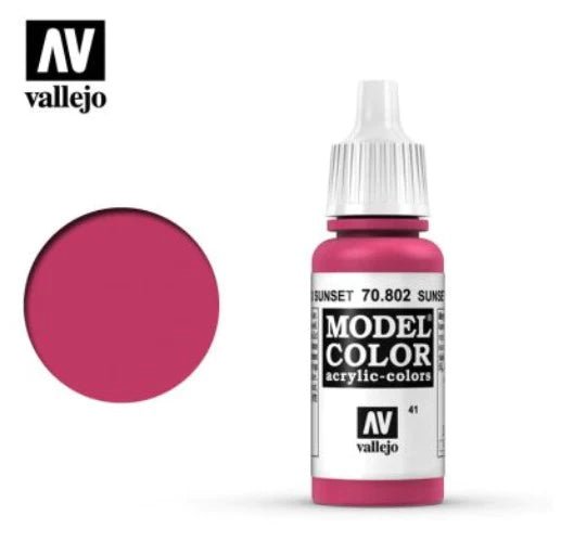Vallejo Model Color 17ml 802 Sunset Red - Access Models