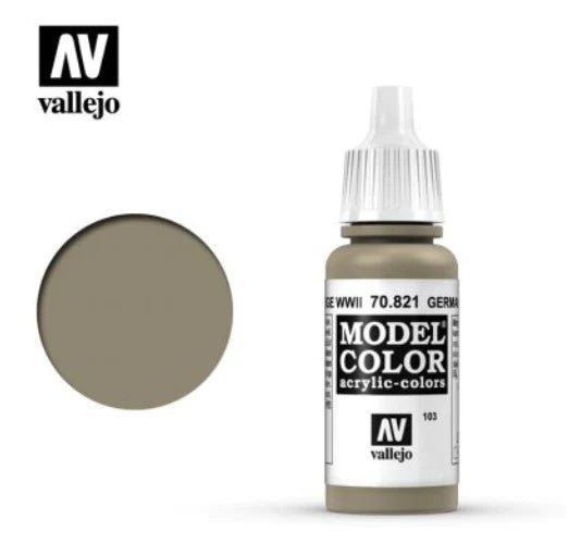 Vallejo Model Color 17ml 821 Ger. Cam. Beige Wwii - Access Models