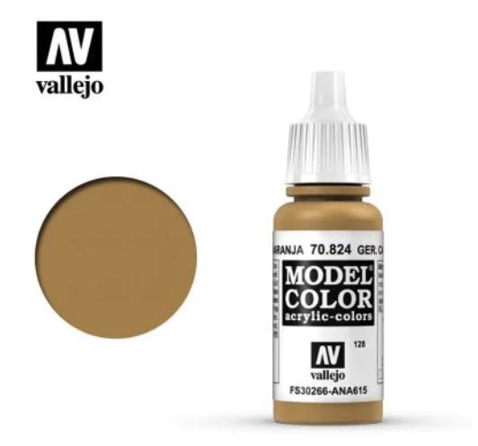 Vallejo Model Color 17ml 824 Germ. Cam. Orange Ochre - Access Models