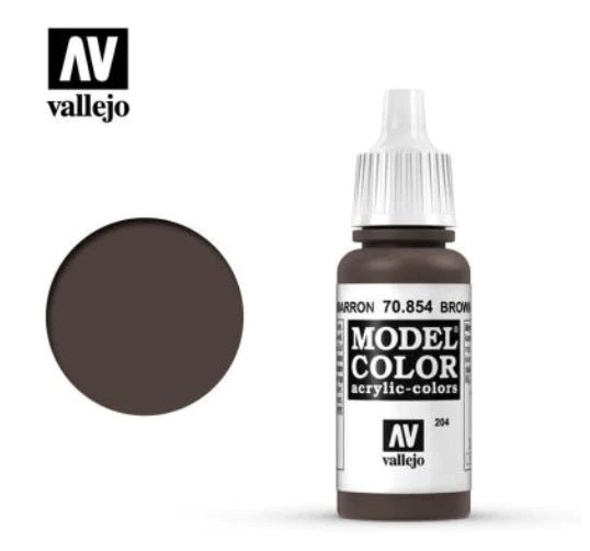 Vallejo Model Color 17ml 854 Brown Glaze Access Models