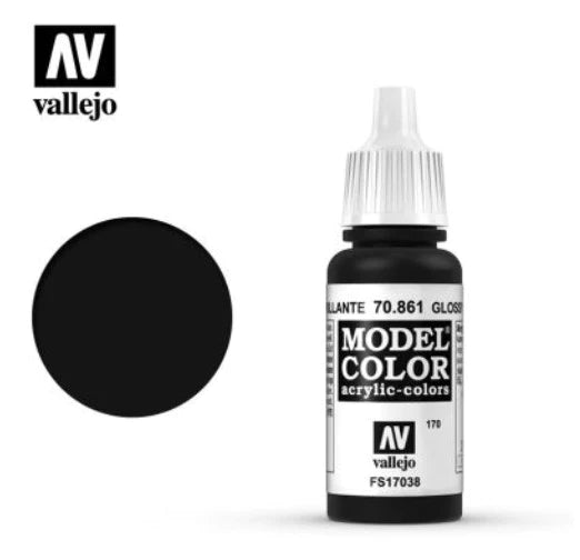 Vallejo Model Color 17ml 861 Glossy Black - Access Models