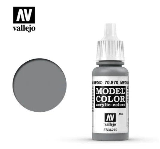 Vallejo Model Color 17ml 870 Medium Sea Grey - Access Models