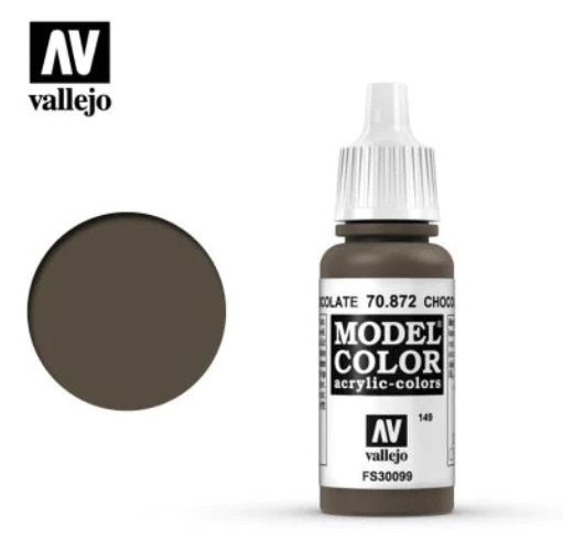 Vallejo Model Color 17ml 872 Chocolate Brown - Access Models
