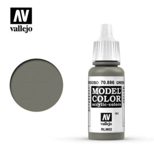 Vallejo Model Color 17ml 886 Green Grey - Access Models