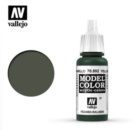 Vallejo Model Color 17ml 892 Yellow Olive - Access Models
