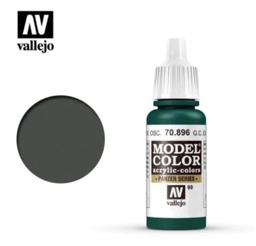 Vallejo Model Color 17ml 896 Germ. Cam. Extr. Dk. Green - Access Models