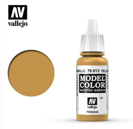 Vallejo Model Color 17ml 913 Yellow Ochre - Access Models