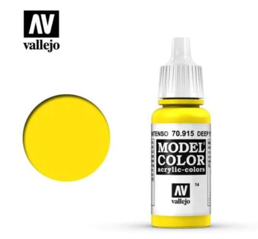 Vallejo Model Color 17ml 915 Deep Yellow - Access Models