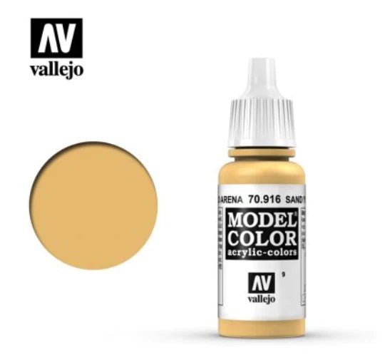 Vallejo Model Color 17ml 916 Sand Yellow - Access Models