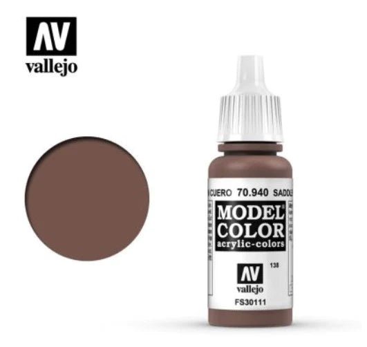 Vallejo Model Color 17ml 940 Saddle Brown - Access Models