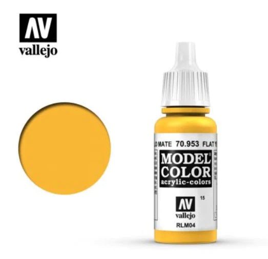 Vallejo Model Color 17ml 953 Flat Yellow - Access Models