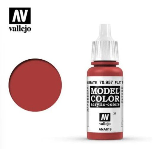 Vallejo Model Color 17ml 957 Flat Red - Access Models