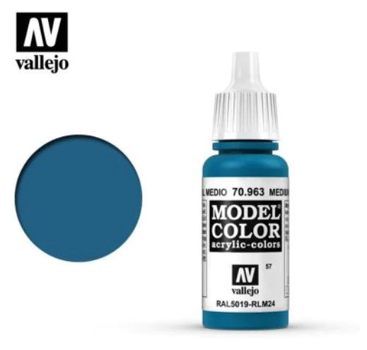 Vallejo Model Color 17ml 963 Medium Blue - Access Models