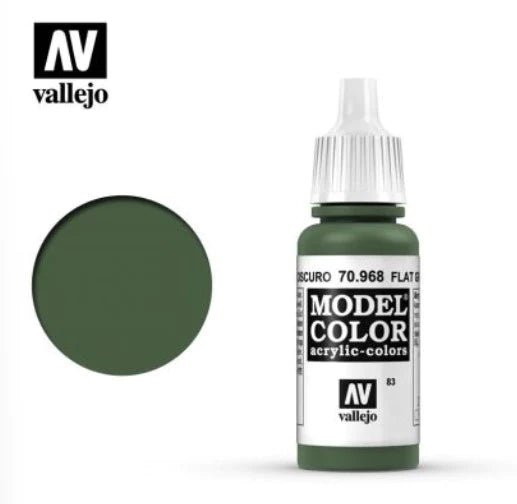 Vallejo Model Color 17ml 968 Flat Green - Access Models